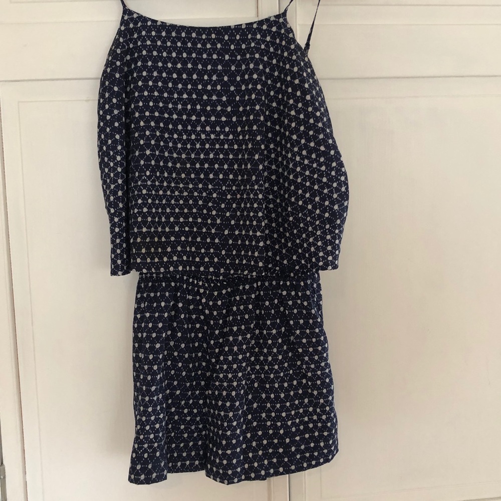 Navy Aqua Bloomingdales Romper
